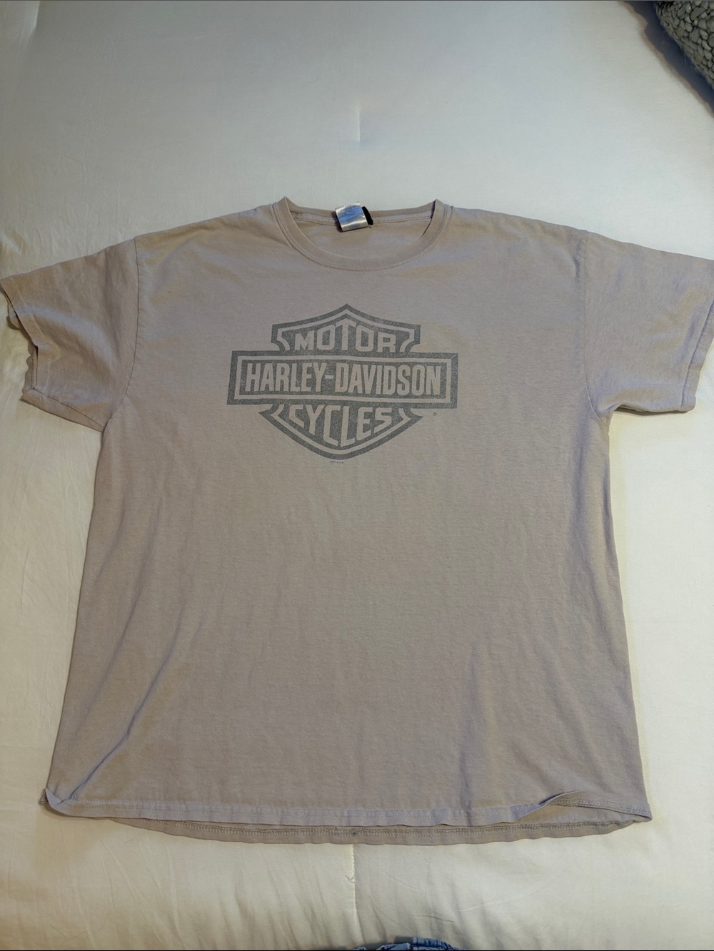 Harley-Davidson Light Tan Short Sleeve Logo Tee